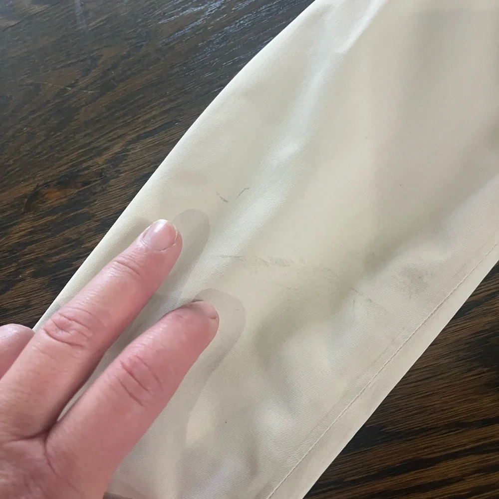 lululemon athletica Cream rain Trench Coat with Hood small jacket tan - Picture 5 of 17